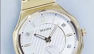 Bulova Curv Gold Diamond Quartz Watch | Chronostore.com