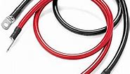 Spartan Power Battery Cable 6 Foot 4 Gauge AWG Wire Set 3/8" M10