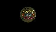 Happy New Year 2024 Transparent Background
