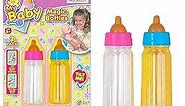 Ja-Ru Magic Baby Doll Bottles Milk Bottle and Juice Bottle, Great Baby Doll Accessories. Set with 2 Bottles. 701-1