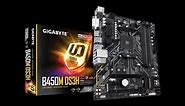 GIGABYTE B450M DS3H Motherboard Unboxing and Overview