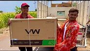 Best 43 inch Smart Tv Unboxing- VW 43 inch Smart Tv Unboxing and Review