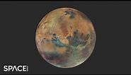 Mars in near real-time! Stunning time-lapse and color pic marks European probe's 20th anniversary