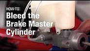 AutoZone Car Care: How to Bleed the Master Cylinder and Brake System