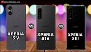 Sony Xperia 5 V vs Sony Xperia 5 IV vs Sony Xperia 5 III || Comparison Video⚡Price & Reviews 2023