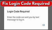 Fix login code required facebook problem solved | two factor authentication code