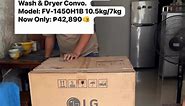 Unboxing the LG Front Load Wash & Dryer Convo. Model: FV-1450H1B 10.5kg/7kg | Crusher-V Appliances Trading