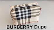 Burberry Inspired Pouch Makeup Bag Toiletry | Alternative Affordable | Reveal