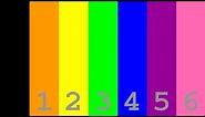 Numbers from 0 to 1,000,000 with colors [flashing images]