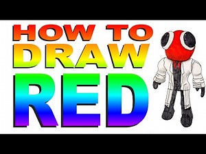 How to draw Red (Rainbow Friends)