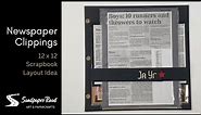 Newspaper Clipping Layout Idea | Sandpaper Road