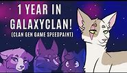 Drawing 1 Year in GalaxyClan! (Clan Gen Game)