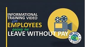 EUTF Leave Without Pay (LWOP) Informational Video for Active Employees
