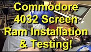 Commodore PET 2114 RAM Installation - Testing 18 Pin Screen Ram 2114 Chip Replacement - Episode 1536