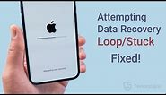 iPhone Stuck on Attempting Data Recovery? Here Is the Fix! (3 Ways)