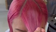 Pink Hair Don’t Care 💕 #hecktorsalon #hairstyle #curtainbangs