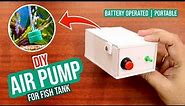 Make an Emergency Battery Air Pump for Aquarium: DIY Hack