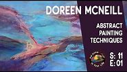 Acrylic painting techniques and how to paint abstracts with Doreen McNeill I Colour In Your Life