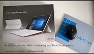 Asus Transformer Mini (T102HA): Unboxing and First Impressions