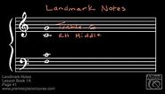 Landmark Notes - Premier Piano Course, Lesson Book 1A