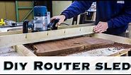 How to make a DIY Router sled / Flattening Jig / Router Jig