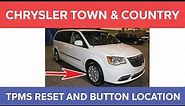Chrysler Town and Country TPMS Reset Button Location and How to Reset