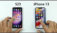 Samsung S23 vs iPhone 13 | SPEED TEST