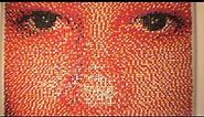 Portrait Made of 15,000 Push Pins!