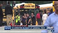 13 arrested, 8 injured in fight at Arsenal Tech HS