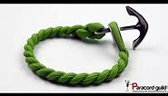 Nautical paracord bracelet- anchor clasp
