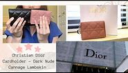 Unboxing : Christian Dior Flap Cardholder - Dark Nude Pink Cannage Lambskin