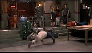 Gibby (iCarly) falls from the ceiling