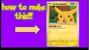 How To Make Custom Pokémon Cards Tutorial