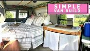 Simple but cute basic van build-no electrical-carpeted Ford econoline