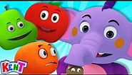 Five Cute Fruits Jumping On The Bed | Nursery Rhymes & Kids Songs | Kent The Elephant