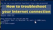 How to test your Internet connection