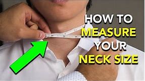 How to Measure Neck Size for your Dress Shirt