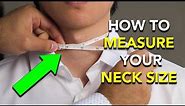 How to Measure Neck Size for your Dress Shirt