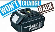 How to Fix Broken Makita 18V Battery Li-ion Not Charging Repair BL1830