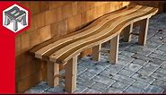 How to Make a Curved Outdoor Garden Bench