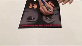 Meeting Neve Campbell and getting Autograph of Scream 2 Poster on November 1st 2015