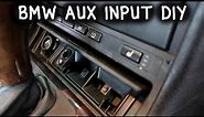 How To Install An Aux Input On BMW E46