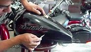Removing Clear Coated stickers from a motorcycle tank