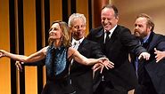 'Ally McBeal' cast reunites at Emmys with throwback bathroom dance