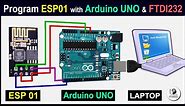 How to program ESP8266 ESP-01 with Arduino UNO and FTDI232
