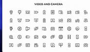 Video And Camera Icons