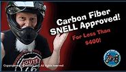 Carbon Fiber Snell Approved, ILM L13 Adventure Helmet