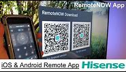 How to control your Hisense smart TV via your smartphone using RemoteNOW iOS/Android app