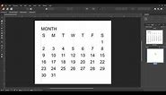 Perpetual Mini Calendar Tutorial-Affinity Publisher