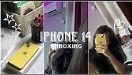 Iphone 14 Yellow Unboxing  | set up, and accessories